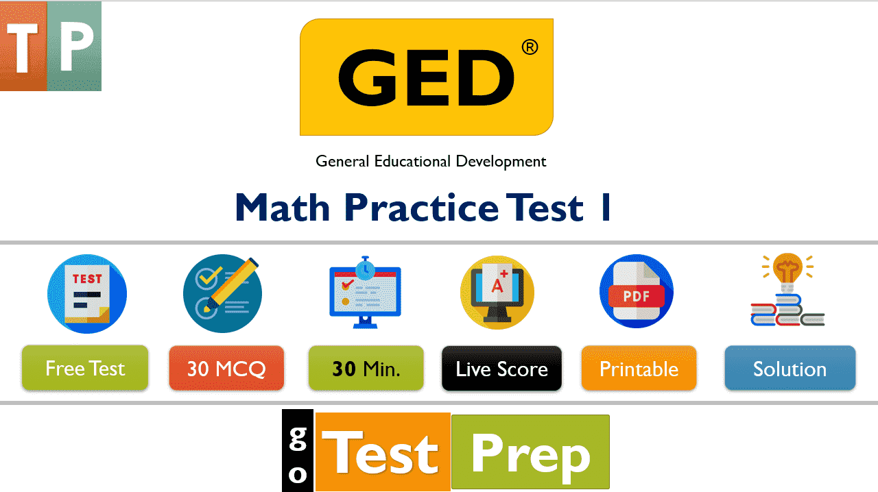 GED Math Practice Test Min 1 