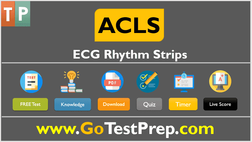 Acls Ecg Rhythm Strips Pretest Question Answers Quiz Pdf 