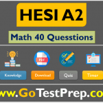 HESI A2 Math Practice Test 2023 (40 Questions 40 Min)