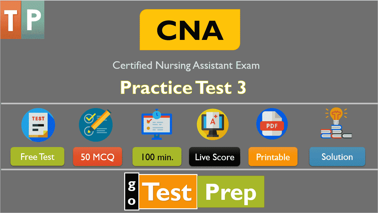 CNA State Exam Practice Test 3 (Free Printable PDF)