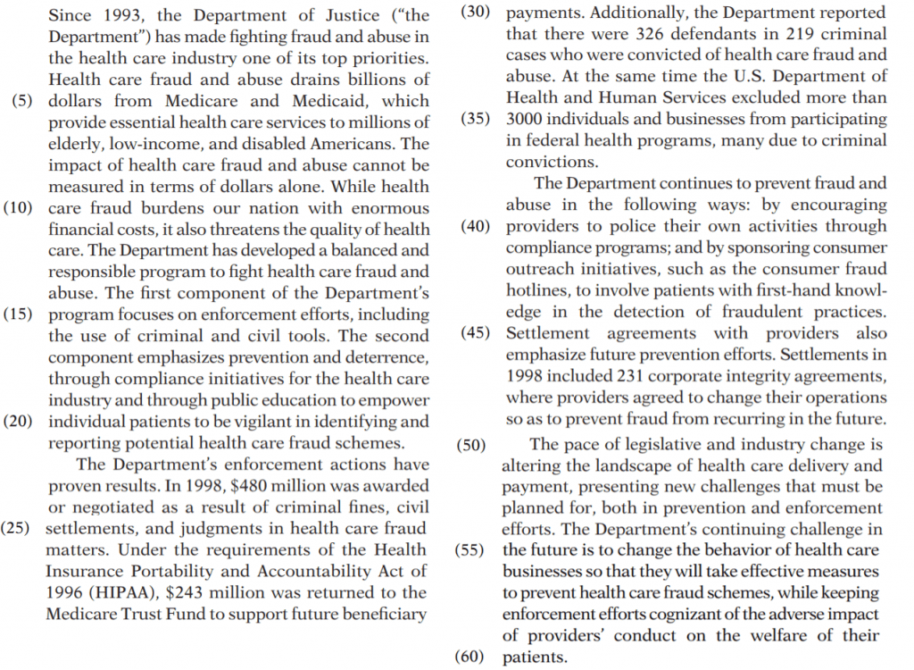 LSAT Reading Comprehension Practice Test 2024