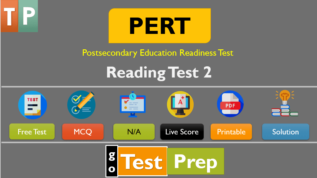 PERT Reading Practice Test 2024