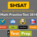 Free SHSAT Math Practice Test 2014 (Released Question Answers)