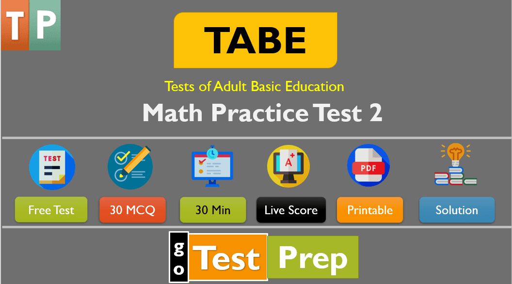 TABE Math Practice Test 2024