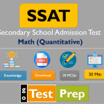 SSAT Math (Quantitative) Practice Test 2024