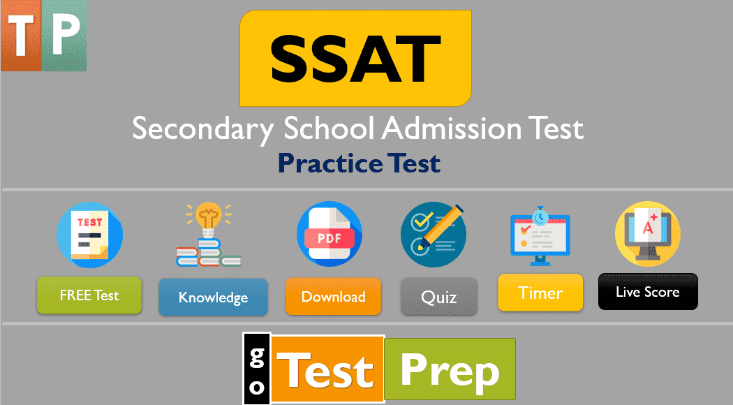 SSAT Practice Test 2024 (UPDATED) Study Guide (Printable PDF)
