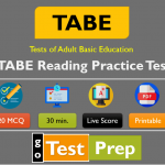 TABE Reading Practice Test 2024 (Free Worksheet PDF)