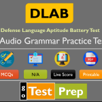 DLAB Audio Grammar Practice Test 2024 (30 Question Answer)