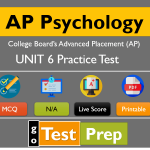 AP Psychology UNIT 6 Practice Test 2024 (Developmental Psychology)