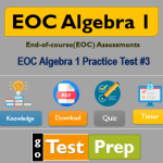 EOC Algebra 1 Practice Test #3 Review Exam