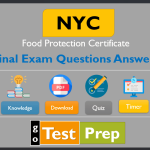 NYC Food Protection Final Exam Questions Answers