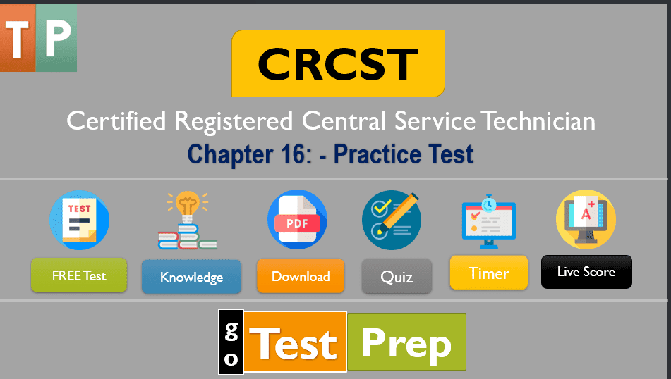 IAHCSMM CRCST Practice Test Chapter 16