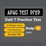 APHG Unit 7 Practice Test (Free MCQ and FRQ) 2024