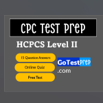 CPC HCPCS Level II Practice Test
