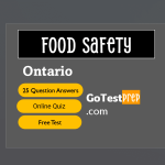 Ontario Food Safety Practice Test 2024 Questions Answers with explanation: