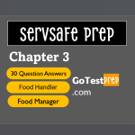 ServSafe Practice Test Chapter 3 Quiz Chapter 3 The Safe Food Handler
