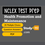 NCLEX Health Promotion and Maintenance Questions Answers